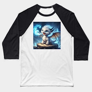 The Enchantment of the Baby White Dragon Baseball T-Shirt